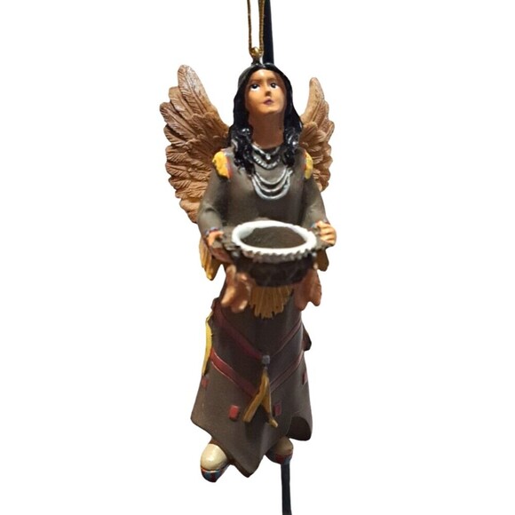 Native American Angel Fairy Christmas Ornament Southwest Pocahontas Sacagawea - Picture 1 of 6